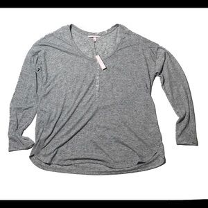 Victoria Secret pajama top gray size small